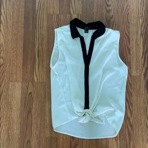 Light and flowy button up tank top